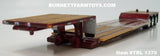 Item #TRL 1370 Burgundy Tandem Axle Fontaine Renegade Machinery Trailer with Flip Axle and Detachable Neck - 1/64 Scale – DCP by First Gear