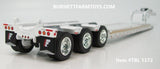 Item #TRL 1372 White Tri-Axle Fontaine Magnitude Lowboy Trailer with Detachable Neck - 1/64 Scale - DCP by First Gear