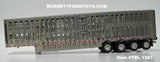Item #TRL 1387 All Silver Quad Axle Wilson Silver Star Livestock Trailer - 1/64 Scale - DCP by First Gear