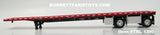 Item #TRL 1390 Red Deck Black Frame Spread Axle Wilson Roadbrute Flatbed Trailer - 1/64 Scale – DCP by First Gear