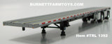 Item #TRL 1392 Silver Deck Black Frame Spread Axle Wilson Roadbrute Flatbed Trailer - 1/64 Scale – DCP by First Gear