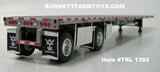Item #TRL 1392 Silver Deck Black Frame Spread Axle Wilson Roadbrute Flatbed Trailer - 1/64 Scale – DCP by First Gear