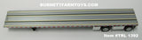 Item #TRL 1392 Silver Deck Black Frame Spread Axle Wilson Roadbrute Flatbed Trailer - 1/64 Scale – DCP by First Gear