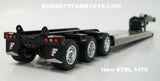 Item #TRL 1476 Black Tri-Axle Fontaine Magnitude Lowboy Trailer with Detachable Neck - 1/64 Scale - DCP by First Gear