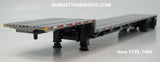 Item #TRL 1486 Silver Deck Black Frame Spread Axle Transcraft Stepdeck Trailer - 1/64 Scale - DCP by First Gear