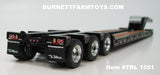 Item #TRL 1551 Black Tri-Axle Talbert Lowboy Trailer with Detachable Neck - 1/64 Scale - DCP by First Gear