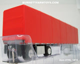 Item #TRL 1610 Red Tarp Spread Axle Utility Roll Tarp Flatbed Trailer - 1/64 Scale – DCP by First Gear