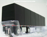 Item #TRL 1611 Black Tarp Spread Axle Utility Roll Tarp Flatbed Trailer - 1/64 Scale – DCP by First Gear