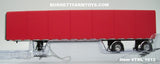 Item #TRL 1612 Spread Axle Utility Red Roll Tarp Flatbed Trailer - 1/64 Scale – DCP by First Gear