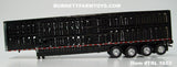 Item #TRL 1653 All Black Quad Axle Wilson Silver Star Livestock Trailer - 1/64 Scale - DCP by First Gear