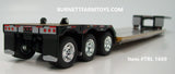 Item #TRL 1669 Black Fontaine Renegade LXT40 Lowboy Machinery Trailer with Flip Axle and Detachable Neck - 1/64 Scale - DCP by First Gear