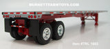 Item #TRL 1682 Silver Deck Red Frame 48-foot Tandem Axle Utility Flatbed Trailer - 1/64 Scale – DCP by First Gear