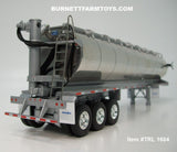 Item #TRL 1684 Polished Tri-Axle Walinga Bulk Feed Tanker Trailer - 1/64 Scale – DCP by First Gear