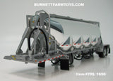 Item #TRL 1696 Chrome Silver Tandem Axle 4-bay J and L Pneumatic Tanker Trailer - 1/64 Scale – DCP by First Gear