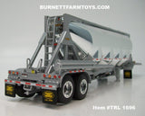 Item #TRL 1696 Chrome Silver Tandem Axle 4-bay J and L Pneumatic Tanker Trailer - 1/64 Scale – DCP by First Gear