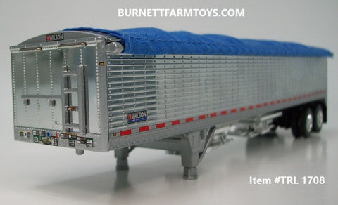 Camion Giocattolo DCP Rimorchio Grano Triasse In Scala 1:64, Wilson Telone Nero, Giocattolo Da Fattoria Per Collezionisti Modellino Rimorchio 1/64 - Foto 7