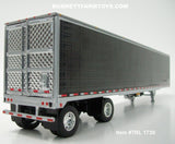 Item #TRL 1730 Black Sided Silver Trim Silver Frame Spread Axle 53-foot Utility Refrigerated Trailer with Thermo King Refrigerator - 1/64 Scale – DCP by First Gear