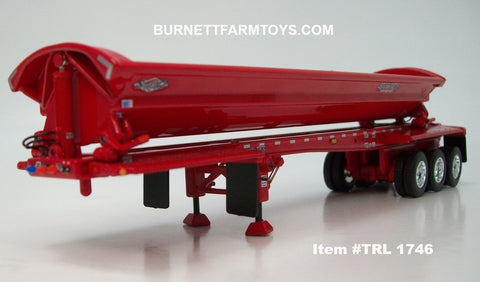 Item #TRL 1746 Red Tri-Axle SmithCo Side Dump Trailer - 1/64 Scale – DCP by First Gear