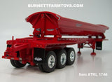 Item #TRL 1746 Red Tri-Axle SmithCo Side Dump Trailer - 1/64 Scale – DCP by First Gear