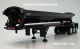 Item #TRL 1747 Black Tri-Axle SmithCo Side Dump Trailer - 1/64 Scale – DCP by First Gear