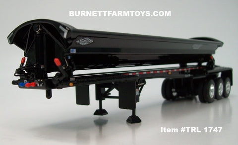 Item #TRL 1747 Black Tri-Axle SmithCo Side Dump Trailer - 1/64 Scale – DCP by First Gear