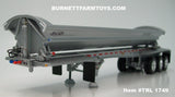 Item #TRL 1749 Silver Metallic Tri-Axle SmithCo Side Dump Trailer - 1/64 Scale – DCP by First Gear