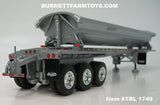 Item #TRL 1749 Silver Metallic Tri-Axle SmithCo Side Dump Trailer - 1/64 Scale – DCP by First Gear