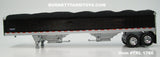 Item #TRL 1766 Black Sided Black Tarp Black Frame Tandem Axle Wilson Pacesetter 43-foot Hopper Bottom Grain Trailer - 1/64 Scale - DCP by First Gear