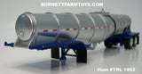 Item #TRL 1802 Silver Blue Tandem Axle Polar Deep Drop Tank Trailer - 1/64 Scale – DCP by First Gear