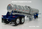 Item #TRL 1802 Silver Blue Tandem Axle Polar Deep Drop Tank Trailer - 1/64 Scale – DCP by First Gear