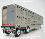 Item #TRL 1899 Silver Spread Axle Wilson Silver Star Livestock Trailer - 1/64 Scale – DCP by First Gear