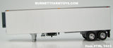 Item #TRL 1923 White Sided Silver Trim Silver Frame Tandem Axle Vintage 40-foot Refrigerated Trailer with Thermo King Refrigerator - 1/64 Scale – DCP by First Gear