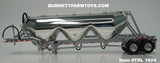 Item #TRL 1924 Polished Silver Tandem Axle 3-Bay Pneumatic Tanker Trailer - 1/64 Scale – DCP by First Gear