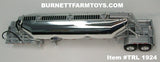 Item #TRL 1924 Polished Silver Tandem Axle 3-Bay Pneumatic Tanker Trailer - 1/64 Scale – DCP by First Gear
