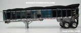 Item #TRL 1925 Chrome Black Tarp Silver Frame Tandem Axle EAST End Dump Trailer - 1/64 Scale – DCP by First Gear