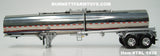 Item #TRL 1938 Polished Silver Tandem Axle Brenner Chemical Tanker Trailer - 1/64 Scale – DCP by First Gear