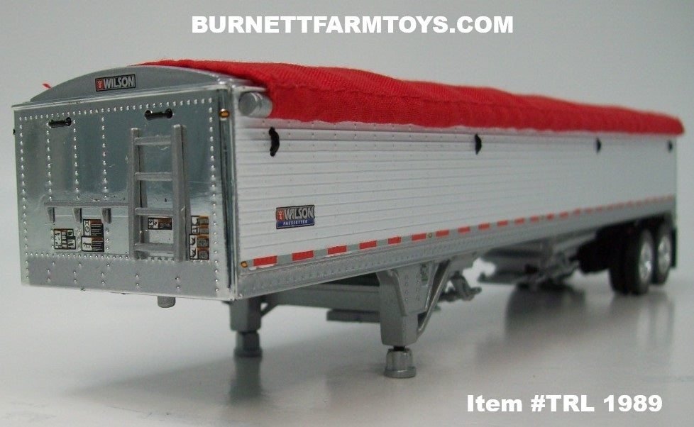 Item #TRL 1989 White Sided Red Tarp Silver Frame Tandem Axle Wilson 43 ...