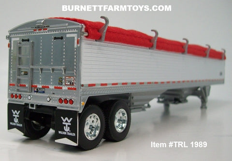 Item #TRL 1989 White Sided Red Tarp Silver Frame Tandem Axle Wilson 43 ...