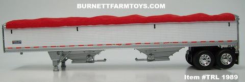 Item #TRL 1989 White Sided Red Tarp Silver Frame Tandem Axle Wilson 43 ...