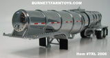 Item #TRL 2006 Chrome Silver Tandem Axle Polar Deep Drop Tanker Trailer - 1/64 Scale – DCP by First Gear