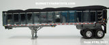 Item #TRL 2021 Chrome Sided Black Tarp Silver Frame Tandem Axle EAST End Dump Trailer - 1/64 Scale – DCP by First Gear