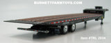 Item #TRL 2034 Black Tandem Axle Landoll 440 Series Traveling Slide Axle Flatbed Trailer - 1/64 Scale – DCP by First Gear