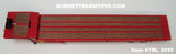 Item #60-2035 Red Tandem Axle Landoll 440 Series Traveling Slide Axle Flatbed Trailer - 1/64 Scale – DCP by First Gear