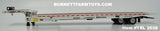 Item #TRL 2038 White Tandem Axle Landoll 440 Series Traveling Slide Axle Flatbed Trailer - 1/64 Scale – DCP by First Gear
