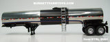 Item #TRL 2080 Polished Silver Black Tandem Axle Brenner Asphalt Tanker Trailer - 1/64 Scale – DCP by First Gear