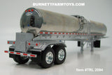 Item #TRL 2094 Polished Silver Tandem Axle Walker Sanitary Food Grade Tanker Trailer - 1/64 Scale – DCP by First Gear