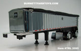 Item #TRL 2095 Chrome Sided Black Tarp Black Frame Spread Axle MAC Coal Dump Trailer - 1/64 Scale – DCP by First Gear