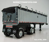 Item #TRL 2095 Chrome Sided Black Tarp Black Frame Spread Axle MAC Coal Dump Trailer - 1/64 Scale – DCP by First Gear