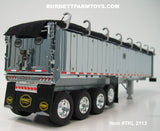 Item #TRL 2113 Chrome Sided Black Tarp Silver Frame Quad Axle MAC Coal Dump Trailer - 1/64 Scale – DCP by First Gear