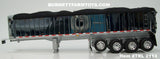 Item #TRL 2113 Chrome Sided Black Tarp Silver Frame Quad Axle MAC Coal Dump Trailer - 1/64 Scale – DCP by First Gear